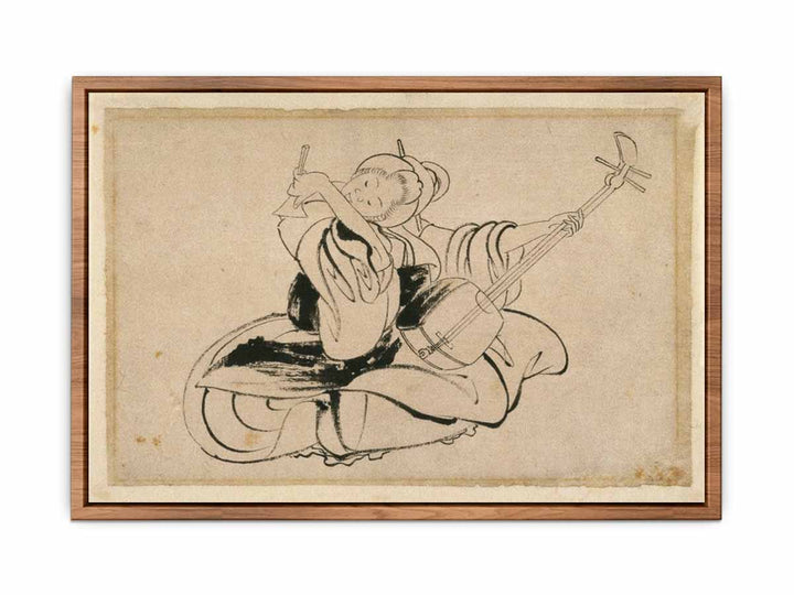 Seated Woman with Shamisen