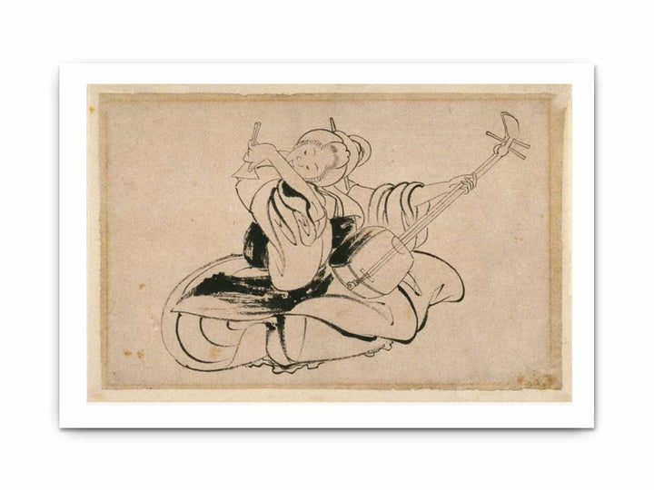 Seated Woman with Shamisen