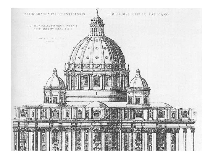 Project for St Peter's in Rome 1547
