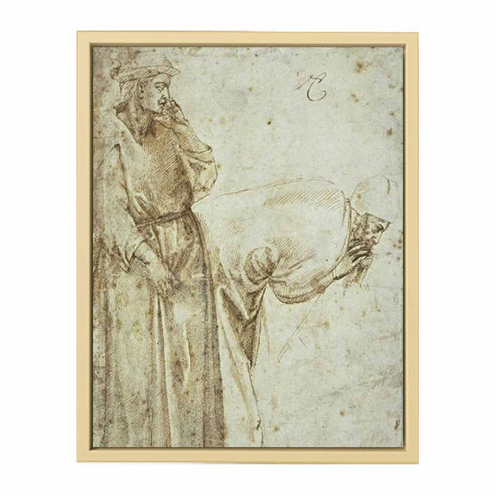 Two Male Figures after Giotto (recto)