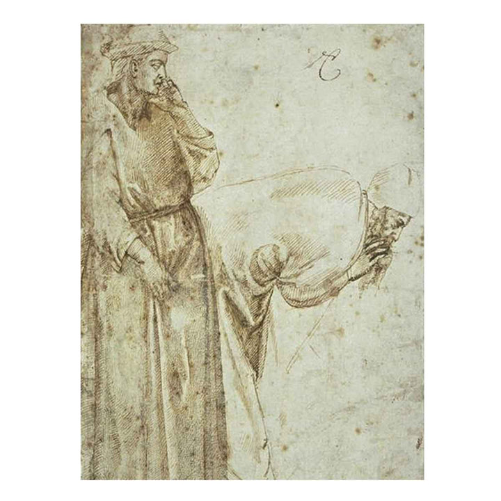 Two Male Figures after Giotto (recto)