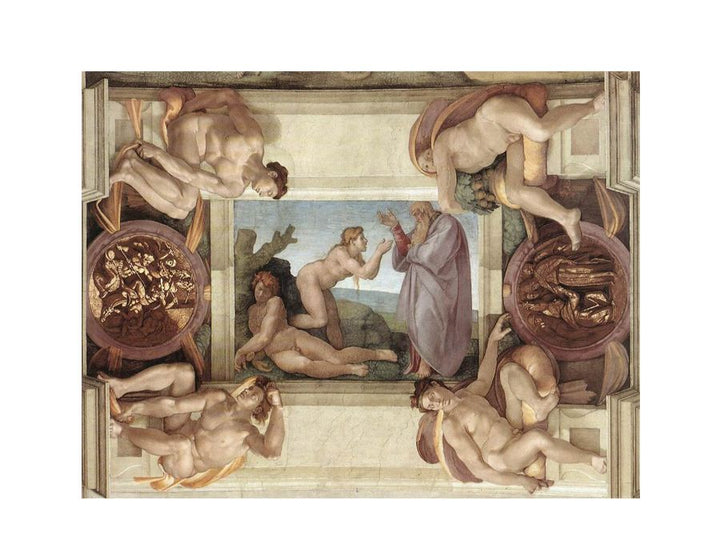 Creation of Eve (with ignudi and medallions) 1509-10
