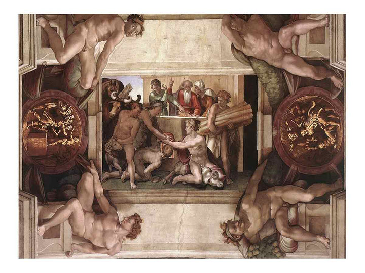 Sacrifice of Noah (with ignudi and medallions) 1509
