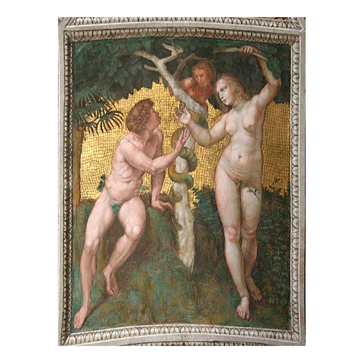 The Stanza della Segnatura Ceiling: Adam and Eve [detail: 1]
