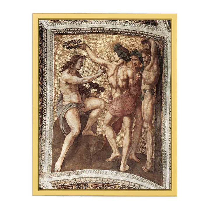 The Stanza Della Segnatura Ceiling Apollo And Marsyas