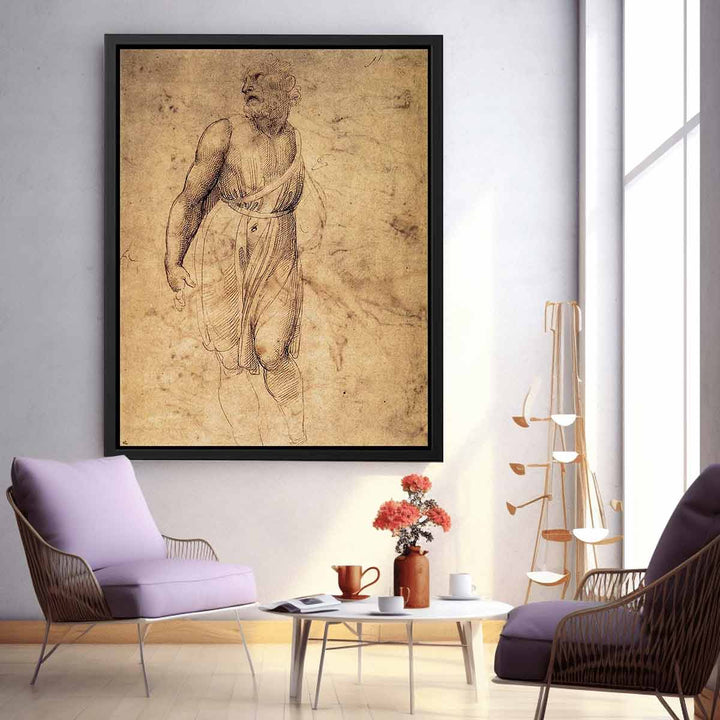 Study after Michelangelo's St Matthew