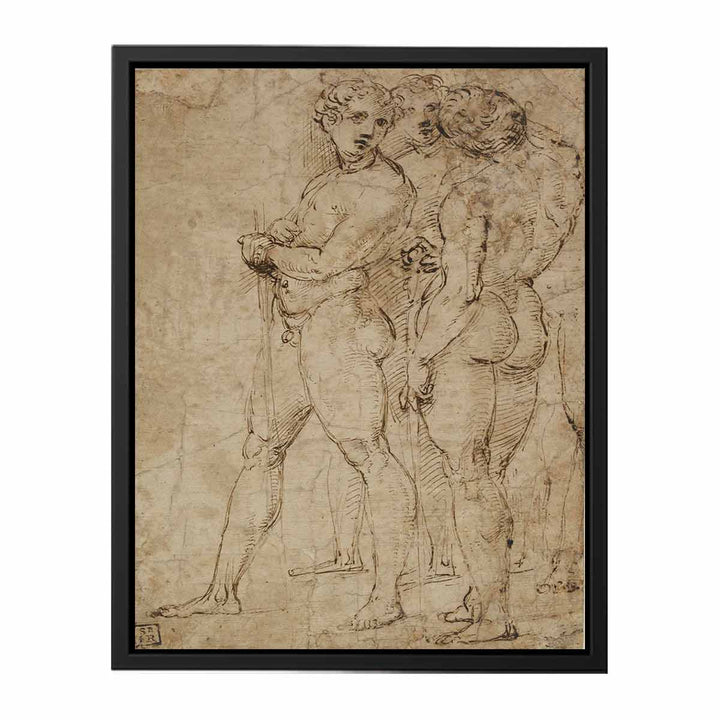 Three Standing Nude Men