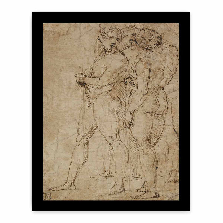 Three Standing Nude Men