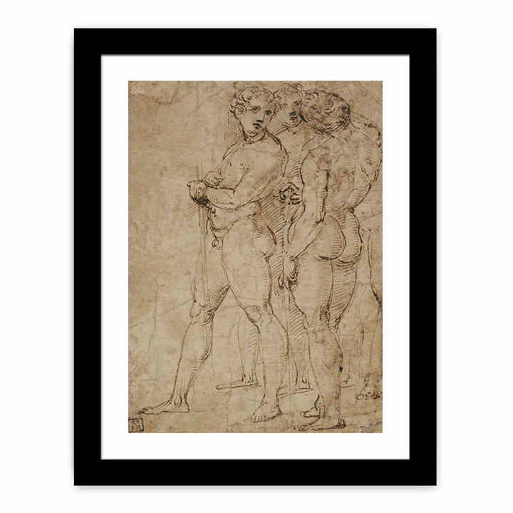 Three Standing Nude Men