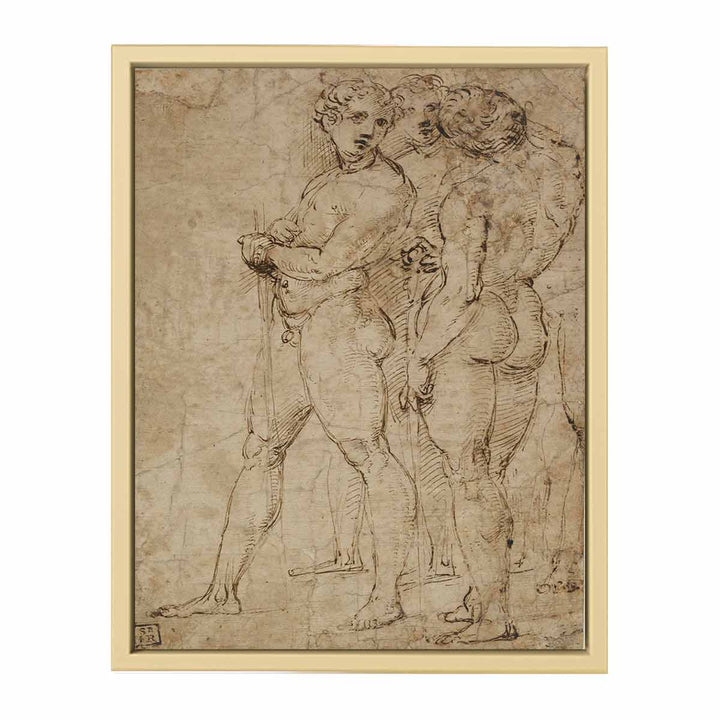 Three Standing Nude Men