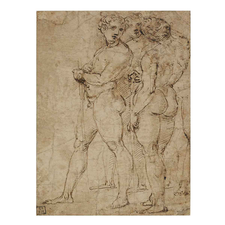 Three Standing Nude Men