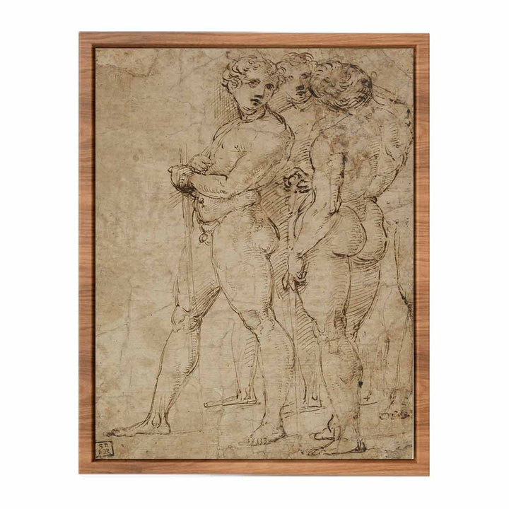 Three Standing Nude Men