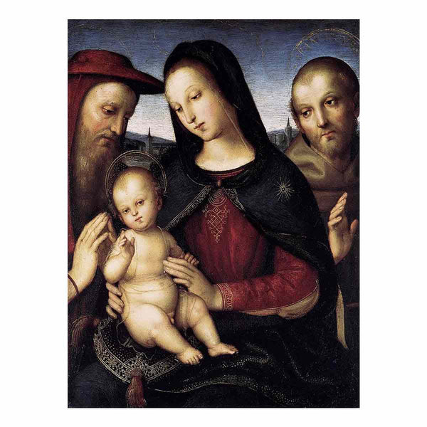 Madonna With The Christ Child Blessing And St Jerome And St Francis (Von Der Ropp Madonna) 1502
