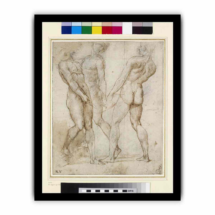 Study of Three Nude Bearers