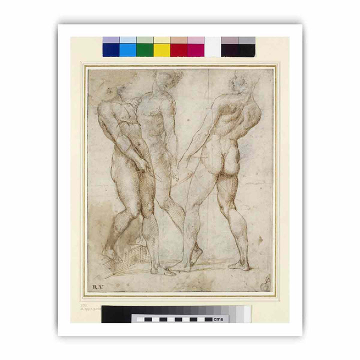 Study of Three Nude Bearers