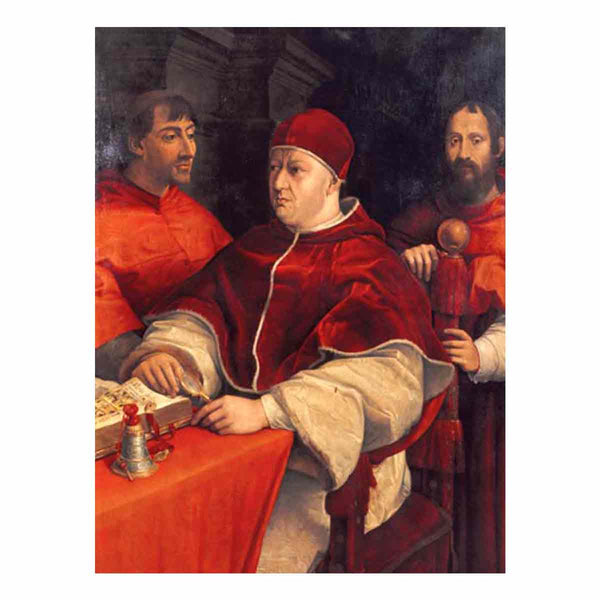 Portrait of Leo X with Cardinals Giulio de Medici and Luigi de Rossi
