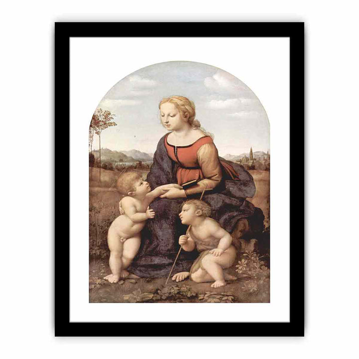 The beautiful gardener, scene with Mary and Christ child, John the Baptist