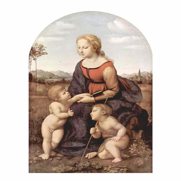 The beautiful gardener, scene with Mary and Christ child, John the Baptist