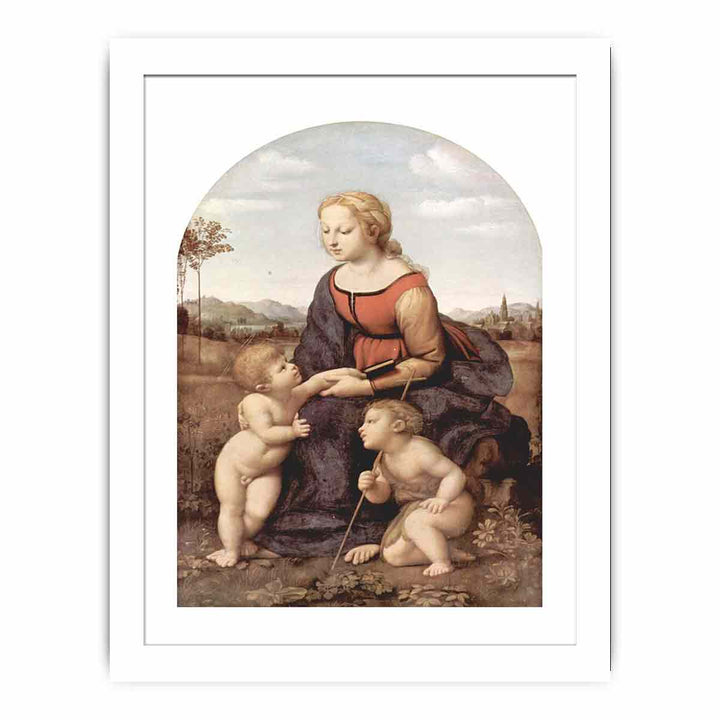 The beautiful gardener, scene with Mary and Christ child, John the Baptist