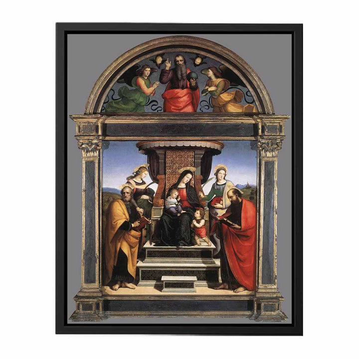 Madonna And Child Enthroned With Saints