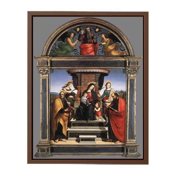 Madonna And Child Enthroned With Saints