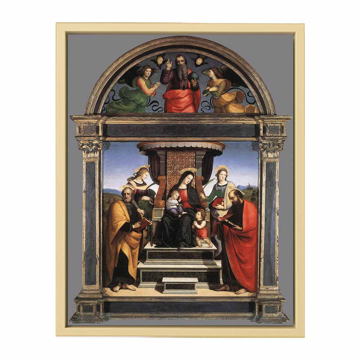 Madonna And Child Enthroned With Saints