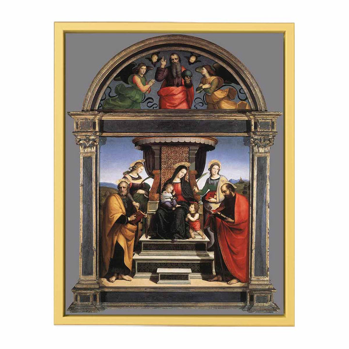 Madonna And Child Enthroned With Saints