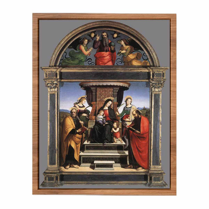 Madonna And Child Enthroned With Saints