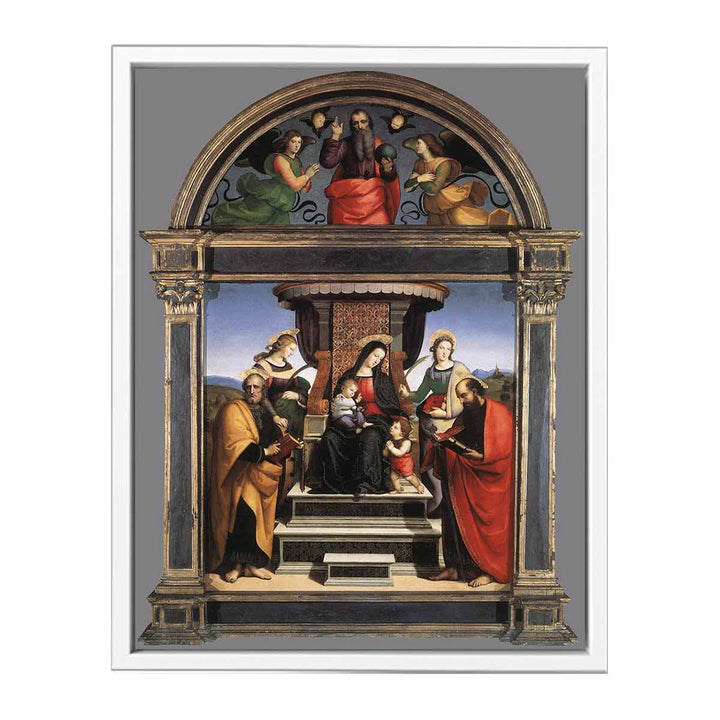 Madonna And Child Enthroned With Saints