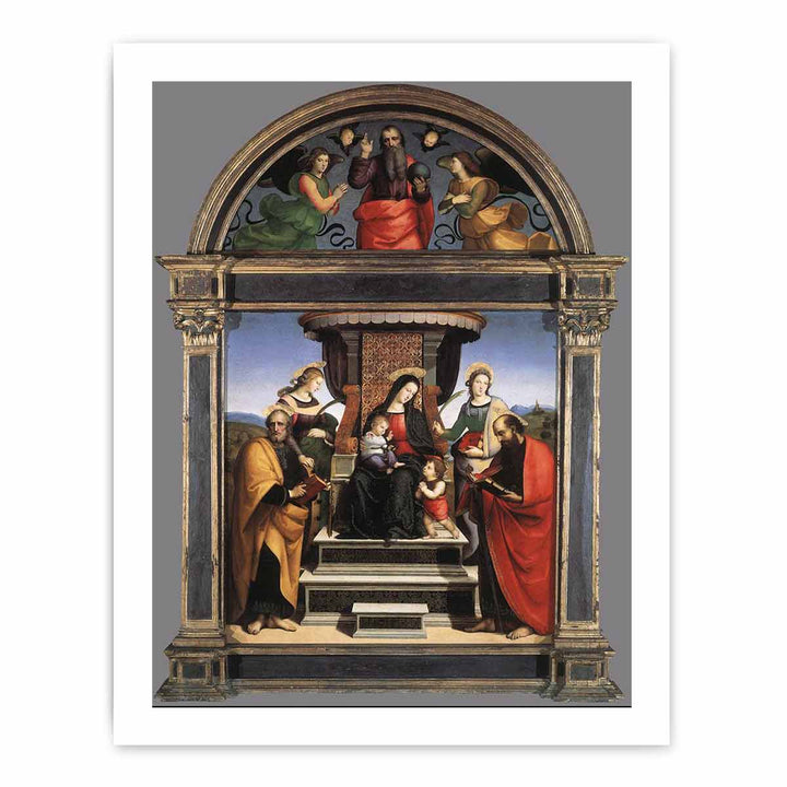 Madonna And Child Enthroned With Saints