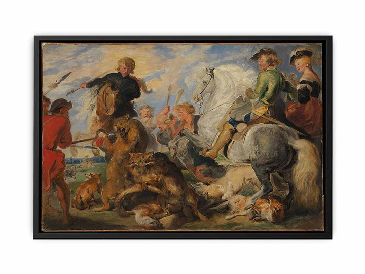 Copy after Rubens's "Wolf and Fox Hunt"