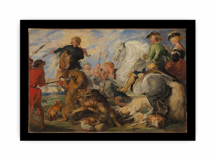 Copy after Rubens's "Wolf and Fox Hunt"