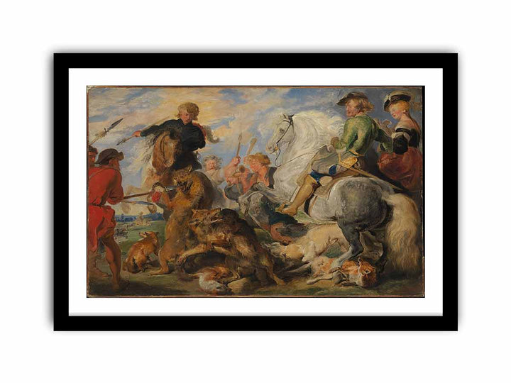 Copy after Rubens's "Wolf and Fox Hunt"