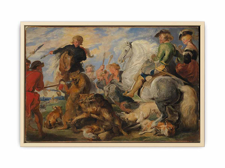 Copy after Rubens's "Wolf and Fox Hunt"