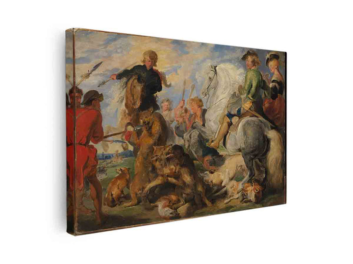 Copy after Rubens's "Wolf and Fox Hunt"