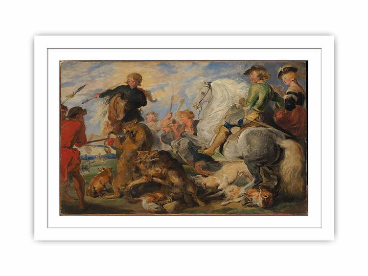 Copy after Rubens's "Wolf and Fox Hunt"