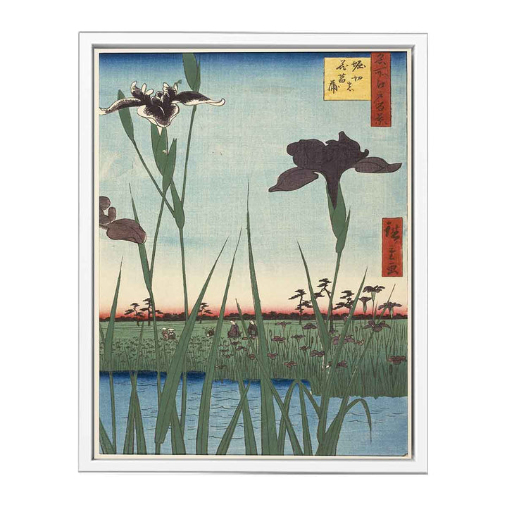 Horikiri Iris Garden (Horikiri no hanashōbu), from the series One Hundred Famous Views of Edo (Meisho Edo hyakkei)