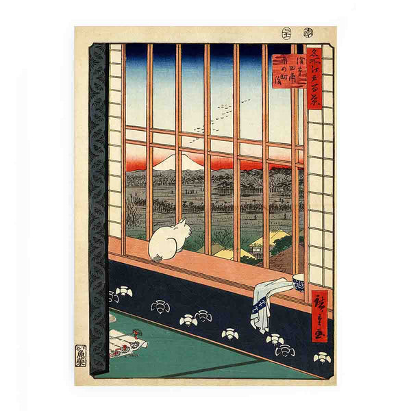 Hiroshige, Asakusa ricefields and torinomachi festival