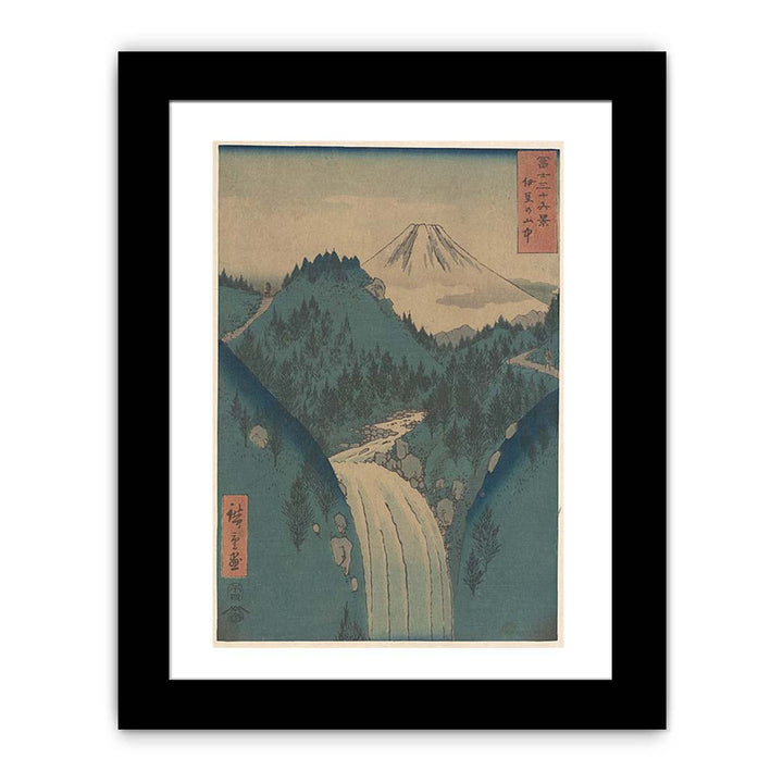 View of Fuji san from the Mountains in the Province of Izu (Izu no Sanchu), from the series Thirty-six Views of Mount Fuji (Fugaku sanjūrokkei)