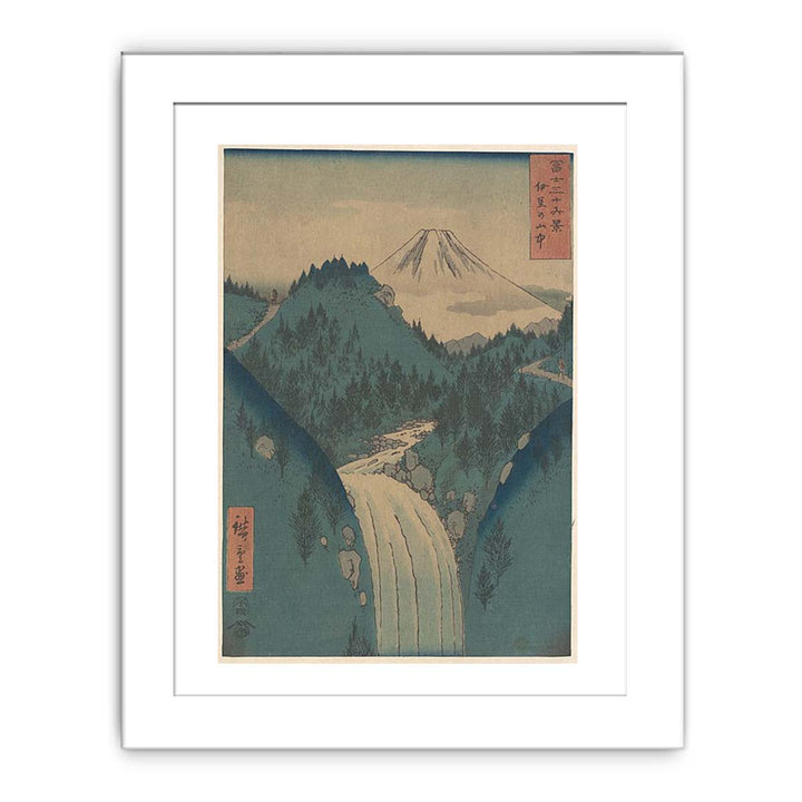 View of Fuji san from the Mountains in the Province of Izu (Izu no Sanchu), from the series Thirty-six Views of Mount Fuji (Fugaku sanjūrokkei)