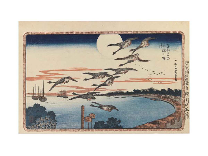 Full Moon at Takanawa (Takanawa no Meigetsu), from Celebrated Places in the Eastern Capital (Toto Meisho)