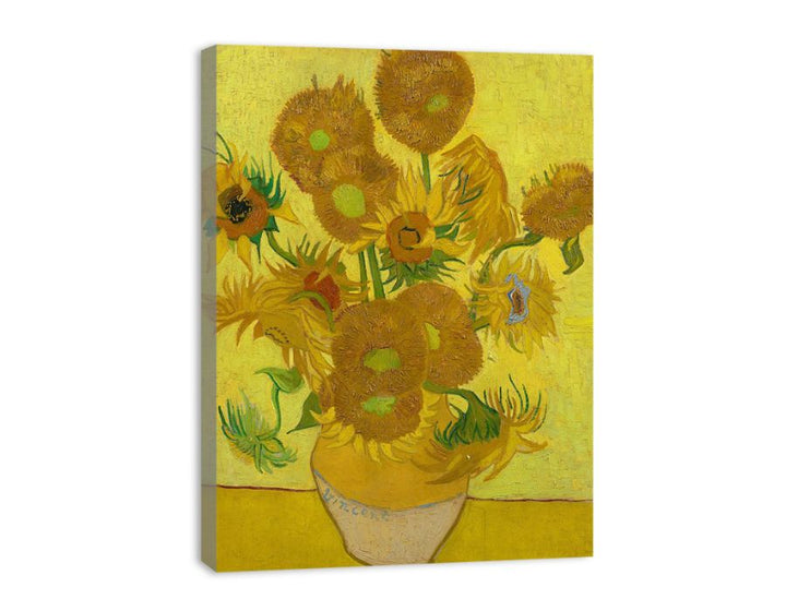 Vase Of Sunflowers Painting By Van Gogh