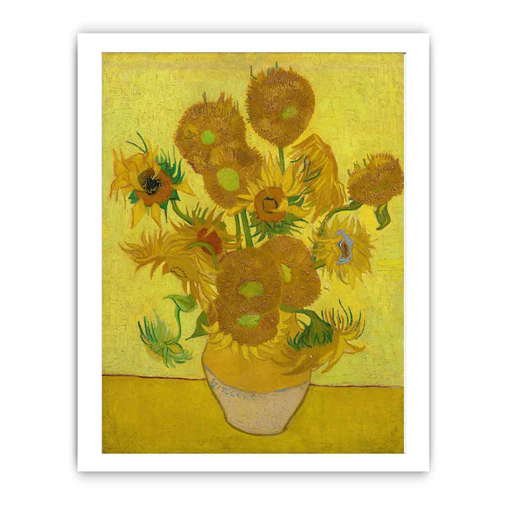 Vase Of Sunflowers Painting By Van Gogh