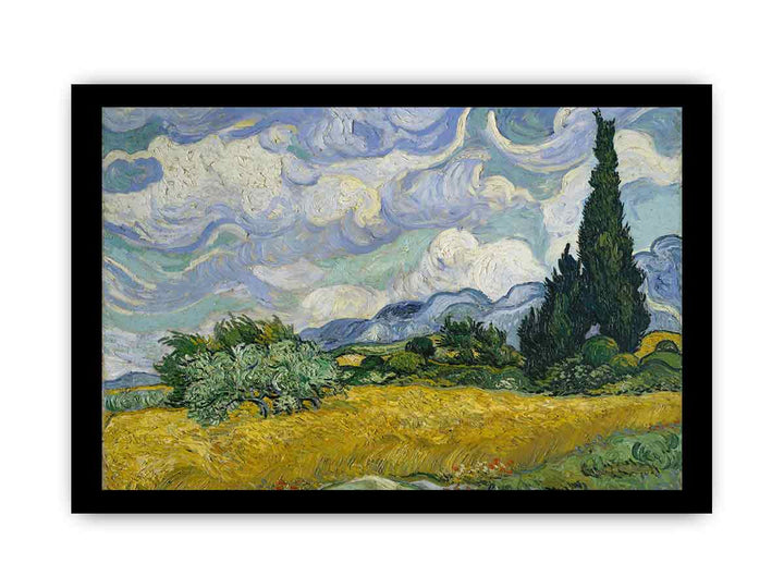 Wheat Field With Cypresses By Van Gogh