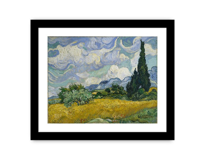 Wheat Field With Cypresses By Van Gogh