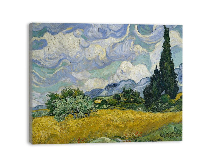 Wheat Field With Cypresses By Van Gogh