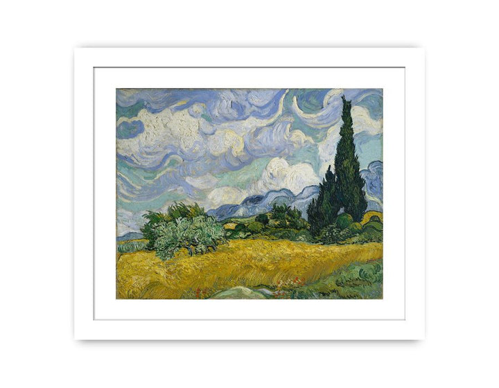 Wheat Field With Cypresses By Van Gogh