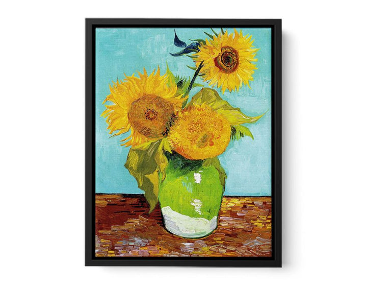 Sunflowers on Green By Van Gogh