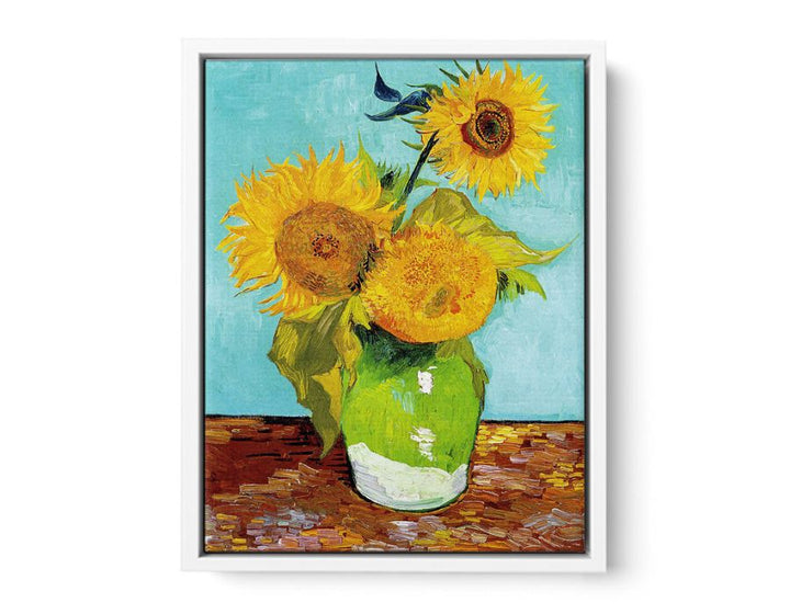 Sunflowers on Green By Van Gogh