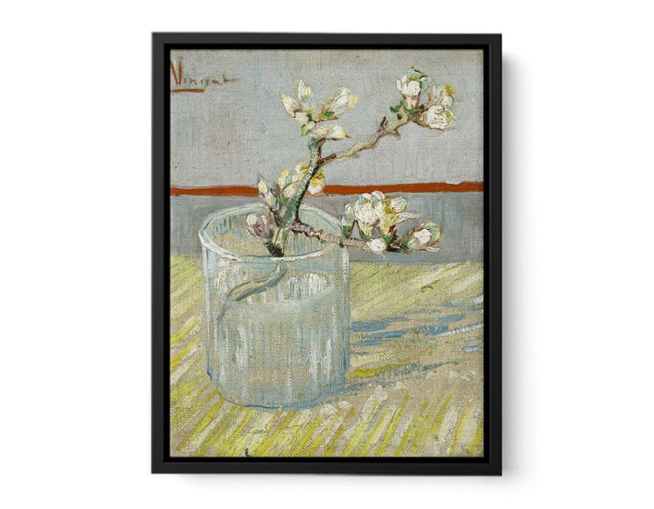 Sprig Of Flowering Almond In A Vase By Van Gogh